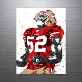 Patrick Willis San Francisco 49ers Football Art Poster