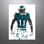 AJ Brown Philadelphia Eagles Football Art Poster