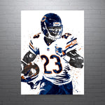 Devin Hester Chicago Bears Football Art Poster