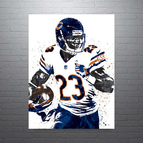 Devin Hester Chicago Bears Football Art Poster