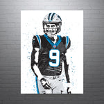 Bryce Young Carolina Panthers Football Art Poster