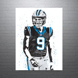 Bryce Young Carolina Panthers Football Art Poster