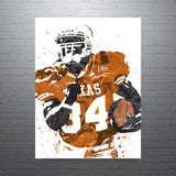 Ricky Williams Texas Longhorns NCAA College Art Poster