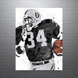 Bo Jackson Las Vegas Raiders Football Art Poster