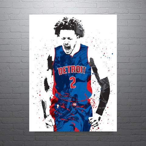 Cade Cunningham Detroit Pistons Basketball Art Poster