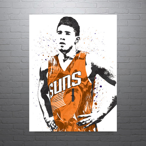 Devin Booker Phoenix Suns Basketball Art Poster