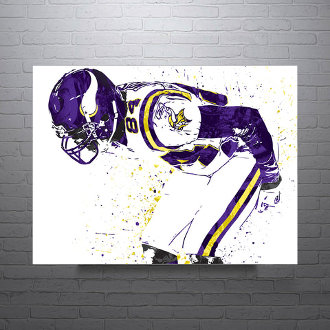 Randy Moss Mooning Minnesota Vikings Football Art Poster