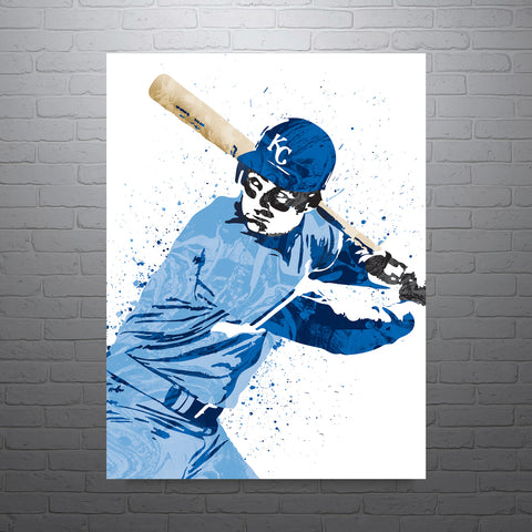 George Brett Kansas City Royals Baseball Art Poster