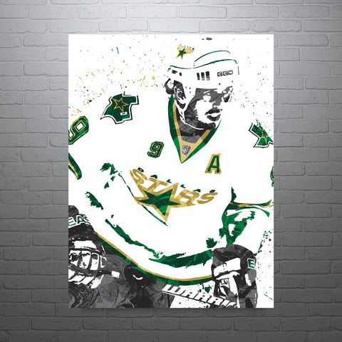 Mike Modano Dallas Stars Hockey Art Poster