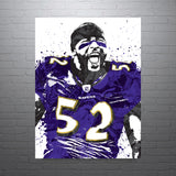 Ray Lewis Baltimore Ravens Football Art Poster