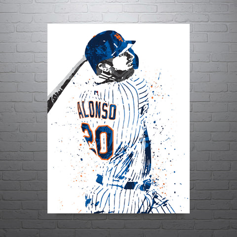 Pete Alonso New York Mets Baseball Art Poster