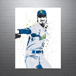 Randy Johnson Seattle Mariners Baseball Art Poster