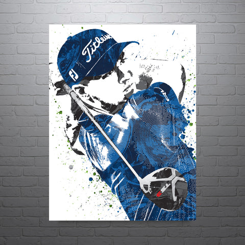 Justin Thomas Golf Art Poster