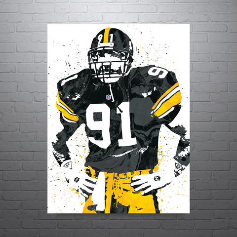 Kevin Greene Pittsburgh Steelers Football Art Poster