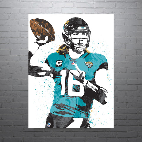 Trevor Lawerence Jacksonville Jaguars Football Art Poster