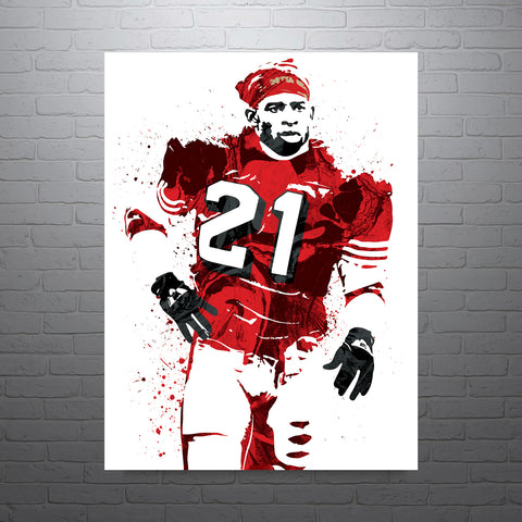 Deion Sanders San Francisco 49ers Football Art Poster