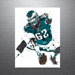 Jason Kelce Philadelphia Eagles Football Art Poster