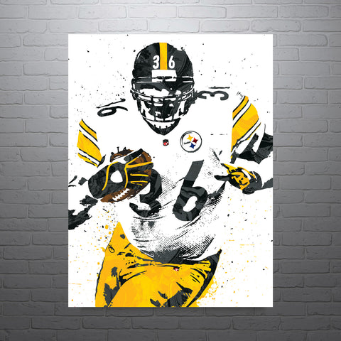 Jerome Bettis Pittsburgh Steelers Football Art Poster