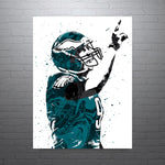 Nick Foles Philadelphia Eagles Football Art Poster