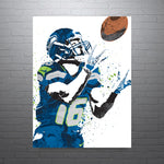 Tyler Lockett Seattle Seahawks Football Art Poster