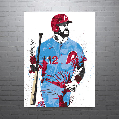 Kyle Schwarber Philadelphia Phillies Baseball Art Poster