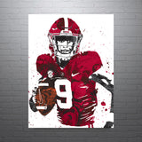 Bryce Young Alabama Crimson Tide NCAA College Art Poster