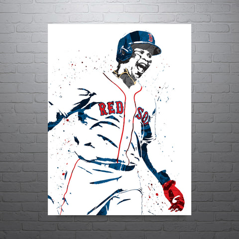 Rafael Devers Boston Red Sox Baseball Art Poster