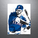 Joey Gallo Texas Rangers Baseball Art Poster