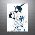 Reggie Jackson New York Yankees Baseball Art Poster