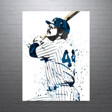 Reggie Jackson New York Yankees Baseball Art Poster