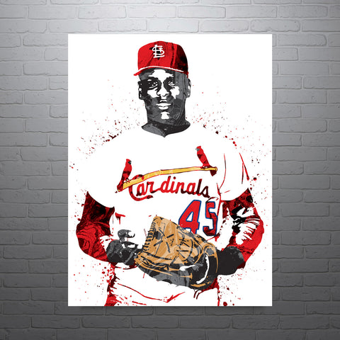 Bob Gibson St. Louis Cardinals Baseball Art Poster