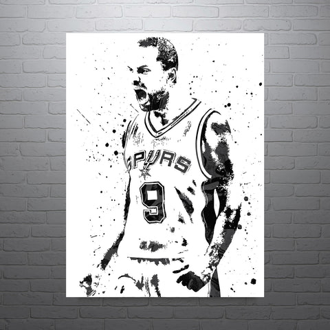 Tony Parker San Antonio Spurs Basketball Art Poster