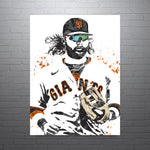 Brandon Crawford San Francisco Giants Baseball Art Poster