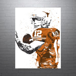 Colt McCoy Texas Longhorns NCAA College Art Poster