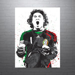 Guillermo Ochoa Mexico Soccer Futbol Art Poster