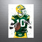 Jordan Love Green Bay Packers Football Art Poster