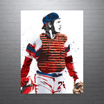 Carlton Fisk Chicago White Sox Baseball Art Poster