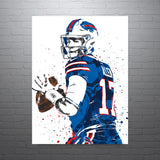 Josh Allen Buffalo Bills Football Art Poster