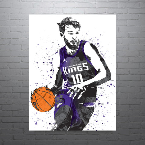 Domantas Sabonis Sacramento Kings Basketball Art Poster