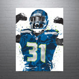 Kam Chancellor Seattle Seahawks Football Art Poster