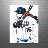 Carlos Beltran New York Mets Baseball Art Poster