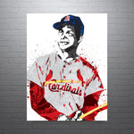 Stan Musial Cardinals St. Louis Cardinals Baseball Art Poster