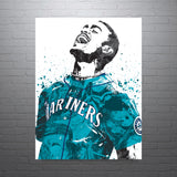 Julio Rodríguez Seattle Mariners Baseball Art Poster