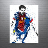 Lionel Messi FC Barcelona Soccer Futbol Art Poster