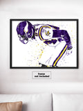 Randy Moss Mooning Minnesota Vikings Football Art Poster