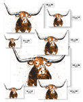 Texas Longhorns Bevo NCAA College Art Poster