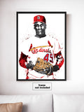 Bob Gibson St. Louis Cardinals Baseball Art Poster