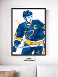 Brett Hull St Louis Blues Hockey Art Poster