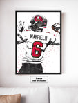 Baker Mayfield Tampa Bay Bucs Football Art Poster