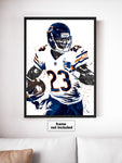 Devin Hester Chicago Bears Football Art Poster